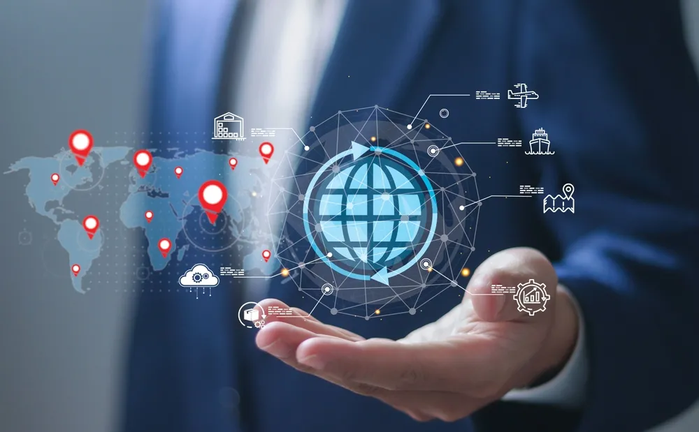 Digital,Logistics,And,Supply,Chain,Concept.,Transport,,Streamlining,Delivery,,Efficient